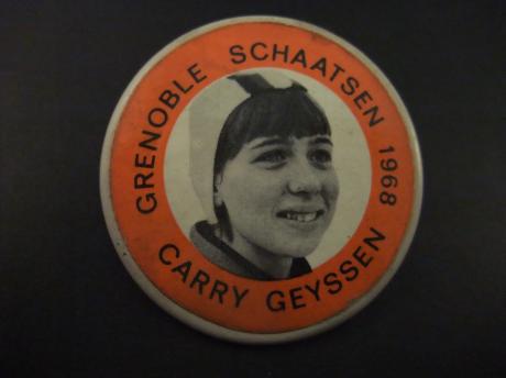 Carry Geijssen voormalig Nederlands schaatsster Olympische Winterspelen van 1968 te Grenoble